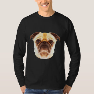 Pug Dog Photo Face Portrait Art Classic T-Shirt 67