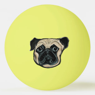 PUG DOG  PING PONG BALL