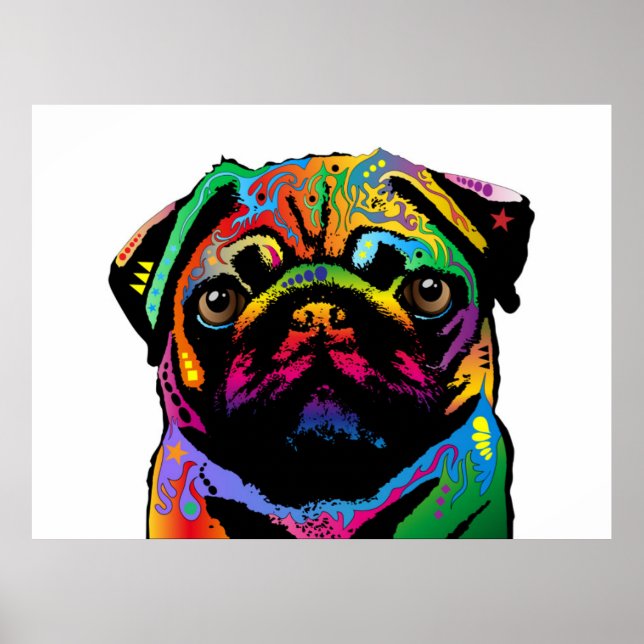 Pug Dog Poster (Front)