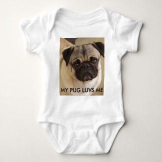 PUG DOG PUP BABY BODYSUIT