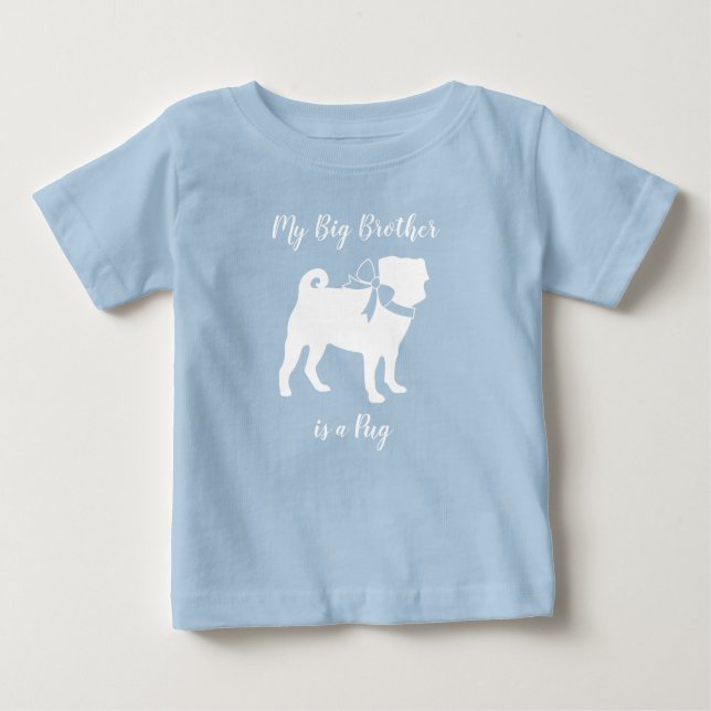 Pug Dog Puppy Baby SHower T-Shirt (Front)