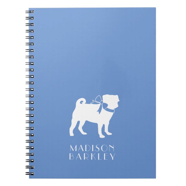 Pug Dog Puppy Notebook (Front)
