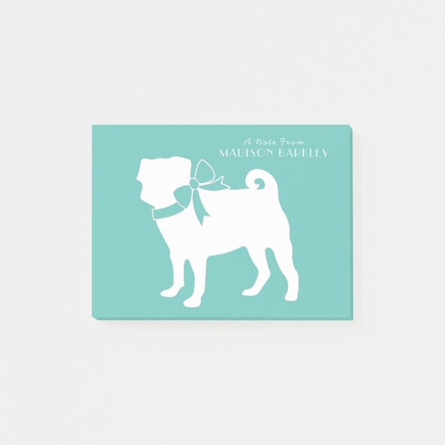 Pug Dog Puppy Post-it Notes (Front)