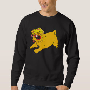 Pug Dog Puppy Slice Of Pizza Pet Box Sweatshirt