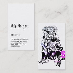 Pug Dog Services Business Card