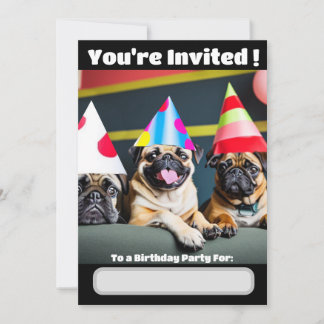 Pug Dog Special invitation