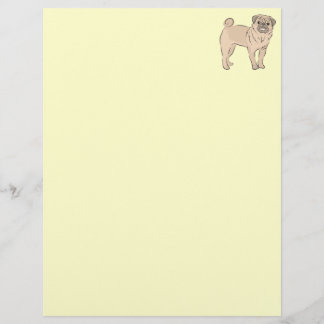 PUG dog standing alone cute!