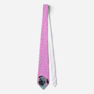 Pug Dog Tie