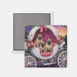 Pug Dog Valentine's Day Magnet