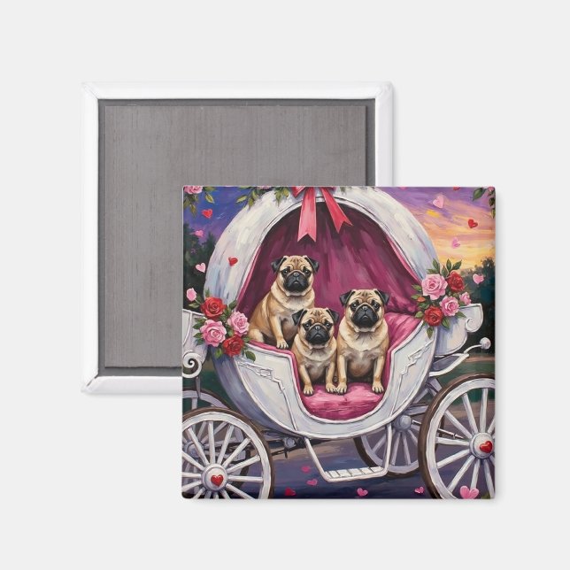 Pug Dog Valentine's Day Magnet (Front/Back)