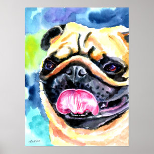 Pug Dog Wall Print