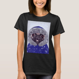 Pug dog - Winter - D32 Classic T-Shirt 407