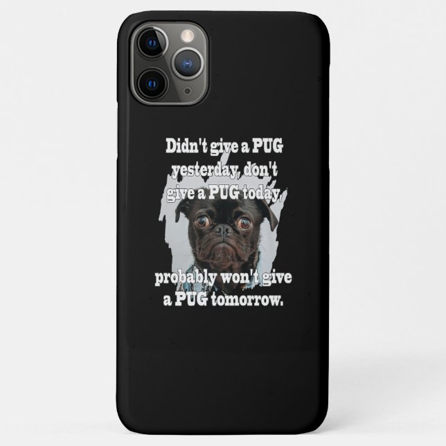 Pug Dog Yesterday Today Tomorrow Case-Mate iPhone Case (Back)