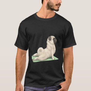Pug Dog Yoga Pose Meditation Zen Workout Exercise T-Shirt