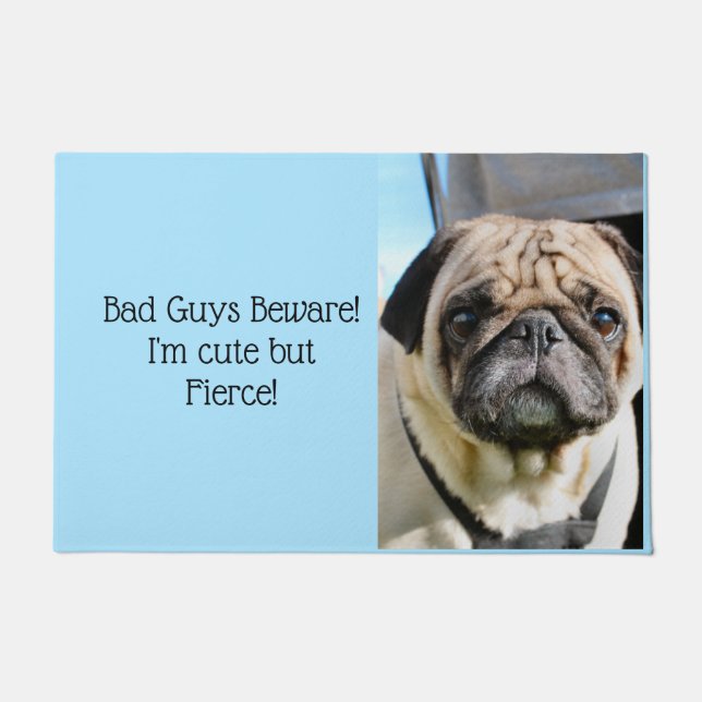 Pug  doormat (Front)
