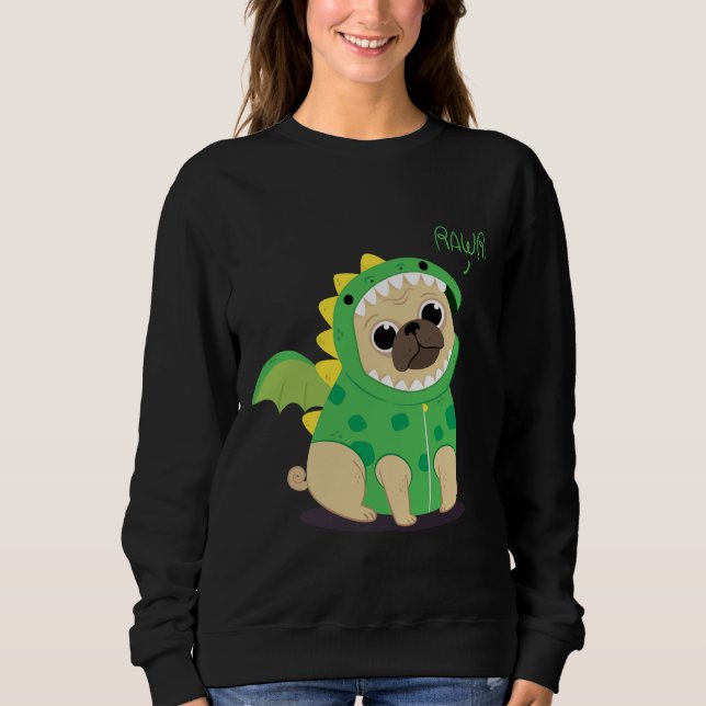 PUG DRAGON DESIGN  Classic T-Shirt 423 Sweatshirt (Front)