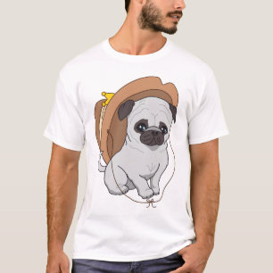 Pug Drawing 2 By Pablo Fernandez T-Shirt