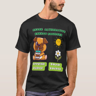 Pug drinking coffee T-Shirt