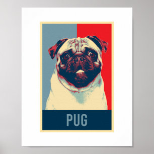 Pug Dutch Bulldog Hope Poster
