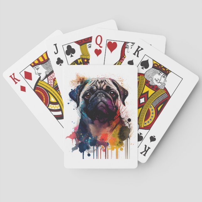  Pug entra en tu vida con estilo Playing Cards (Back)