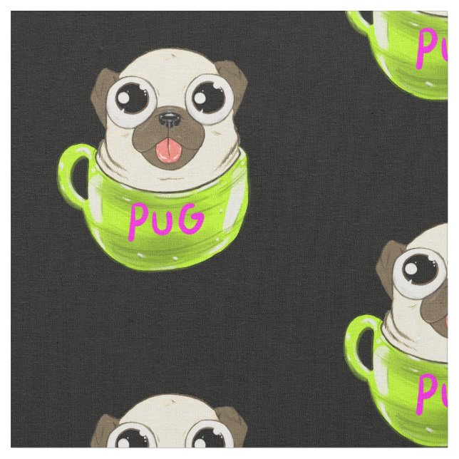 pug fabric (Close Up)