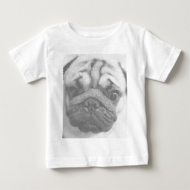 Pug Face Baby T-Shirt (Front)