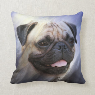 Pug face cushion