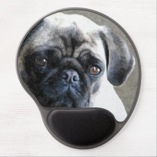 Pug Face Gel Mouse Pad