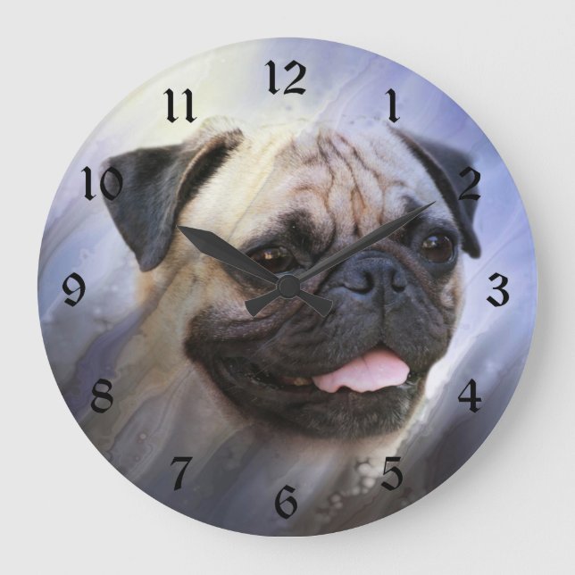 Pug face large clock (Front)