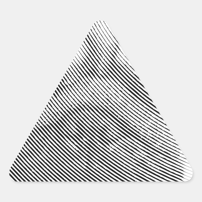 Pug Face Triangle Sticker (Front)