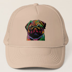 Pug Face Trucker Hat