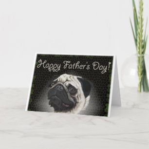 pug father's day card