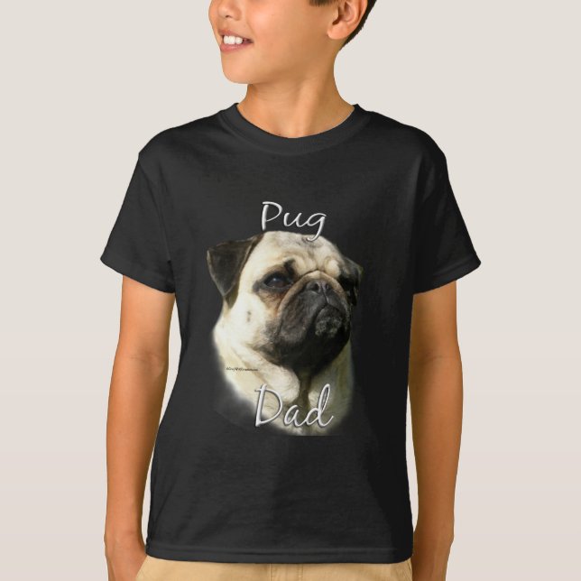 Pug (fawn) Dad 2 T-Shirt (Front)