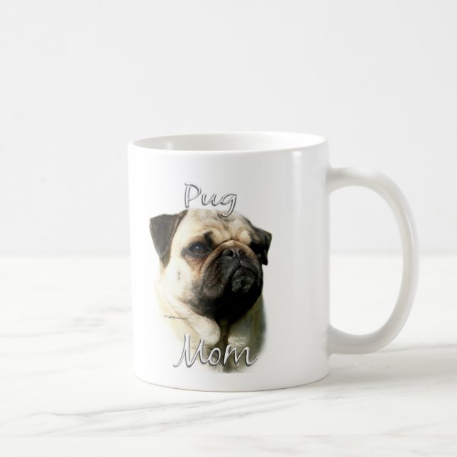 Pug (fawn) Mum 2 Coffee Mug (Right)