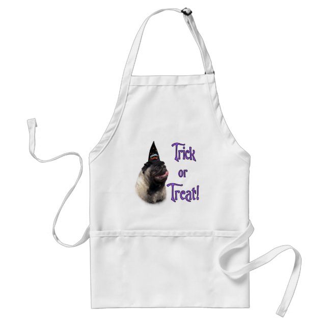 Pug (fawn) Trick Standard Apron (Front)