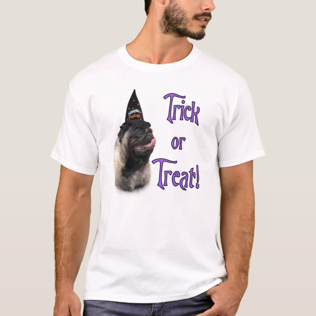 Pug (fawn) Trick T-Shirt (Front)