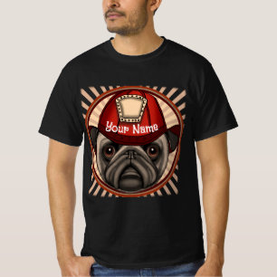 Pug Firefighter  T-Shirt