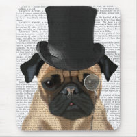 Pug, Formal Hound and Hat