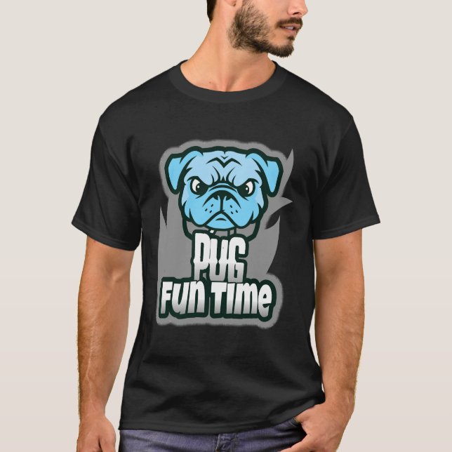 pug fun time Classic T-Shirt 152 (Front)