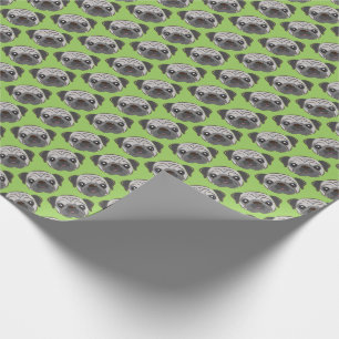 Pug Gift Wrap Paper
