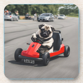 Pug go-kart racing coaster