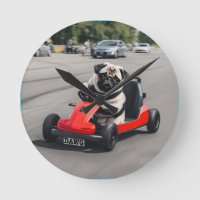 Pug go-kart racing