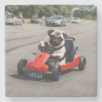 Pug go-kart racing