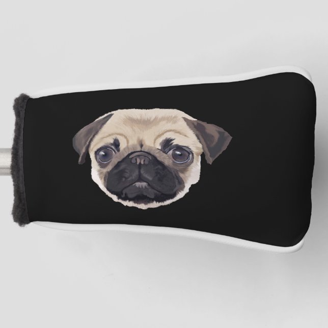 Pug Golf Head Cover (Front)