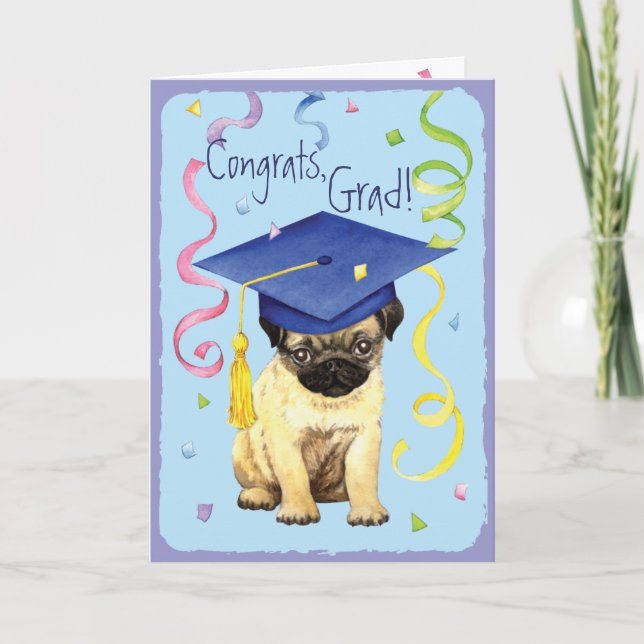 Pug Graduate Card (Front)