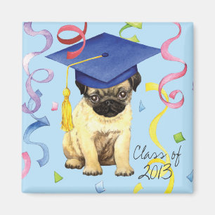 Pug Graduate Magnet