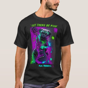 Pug Guitar Player 8 T-Shirt