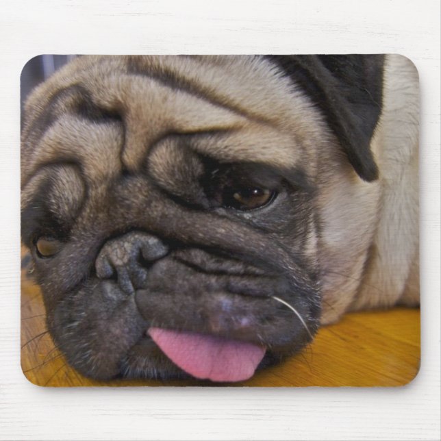 Pug Had One Too Many Mouse Pad (Front)
