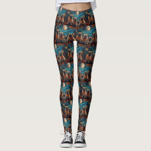 Pug Halloween Spooky  Leggings