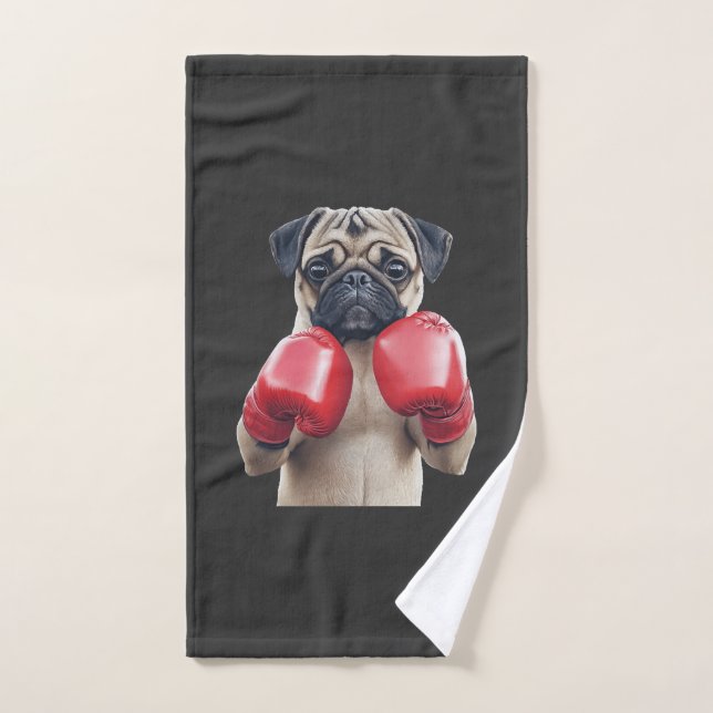Pug    hand towel (Hand Towel)